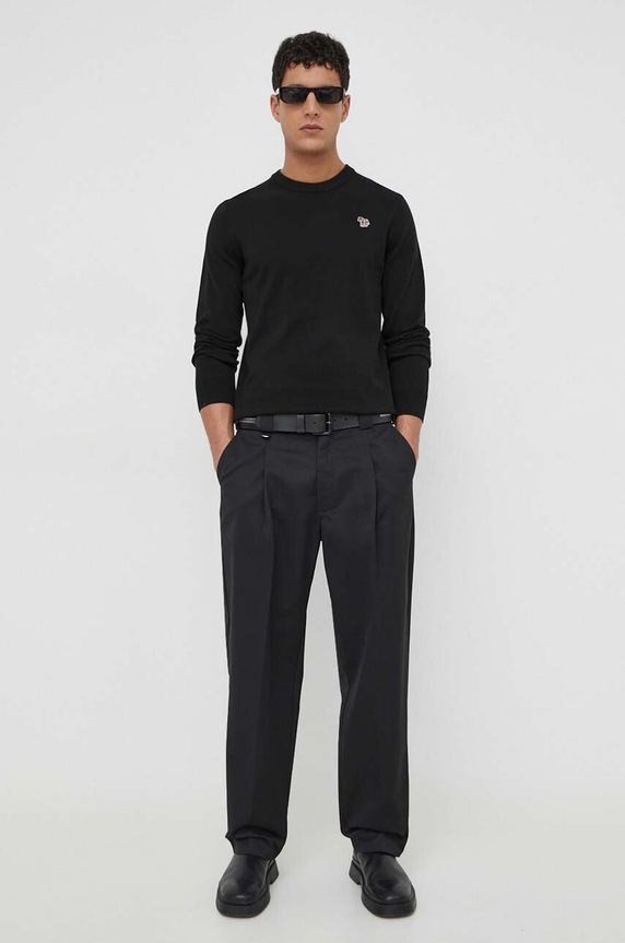 Bavlnený sveter PS Paul Smith M2R.503XZ.M21858 čierna AW25