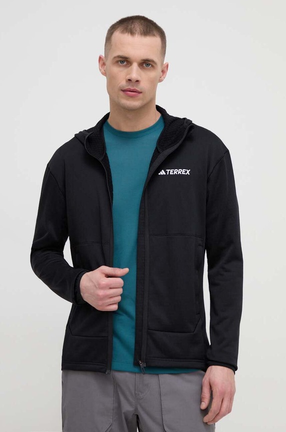 Αθλητική μπλούζα adidas TERREX Xperior Xperior με κουκούλα μαύρο IB1832