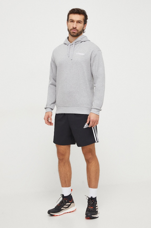 Športová mikina adidas TERREX IB6564 sivá SS24