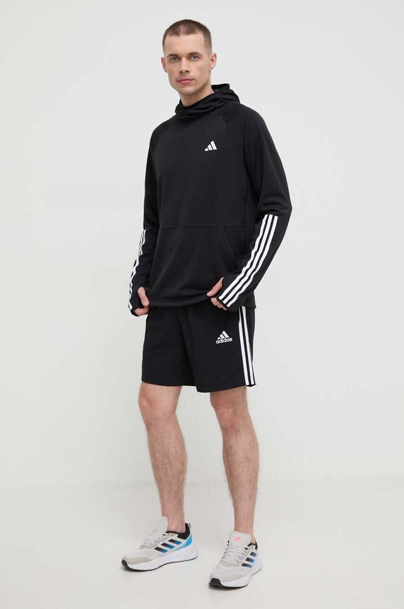 Pulover za tek adidas Performance Own the Run IK4984 črna SS24