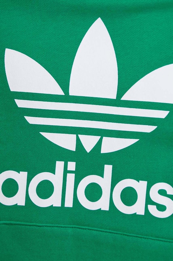 Bavlněná mikina adidas Originals Adicolor Classics Trefoil IM9403 zelená