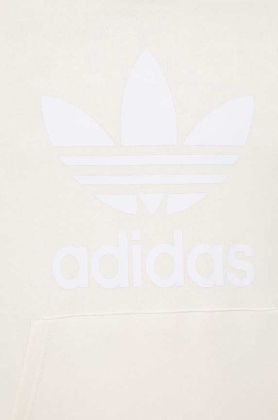 adidas Originals hanorac de bumbac Adicolor Classics Trefoil bej IM9408