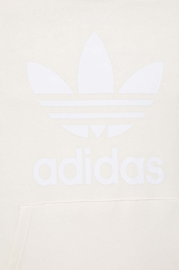 adidas Originals hanorac de bumbac Adicolor Classics Trefoil bej IM9408