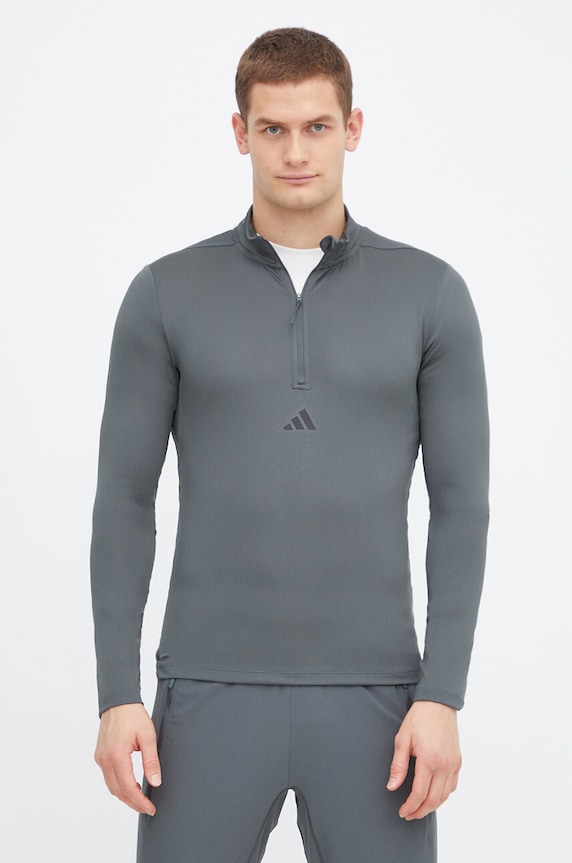 adidas Performance bluza treningowa Workout z elastanem zielony IS3802