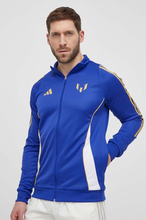 Tréninková mikina adidas Performance Messi bez kapuce modrá IS6465