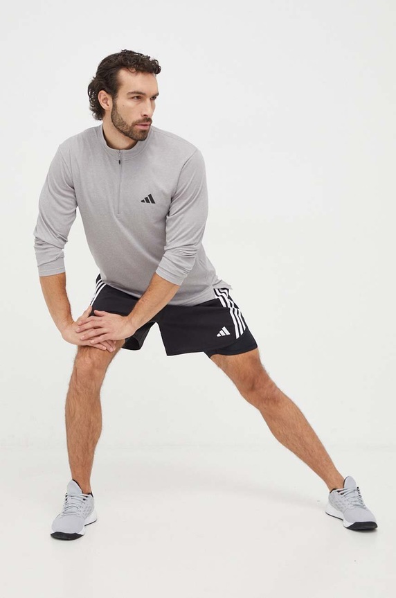Tréningová mikina adidas Performance Training Essentials IT5441 sivá SS24