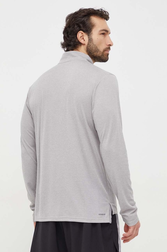 Oblečenie Tréningová mikina adidas Performance Training Essentials IT5441 sivá