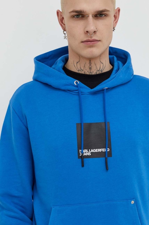 Karl Lagerfeld Jeans felső nyomtatásos kék 240D1809