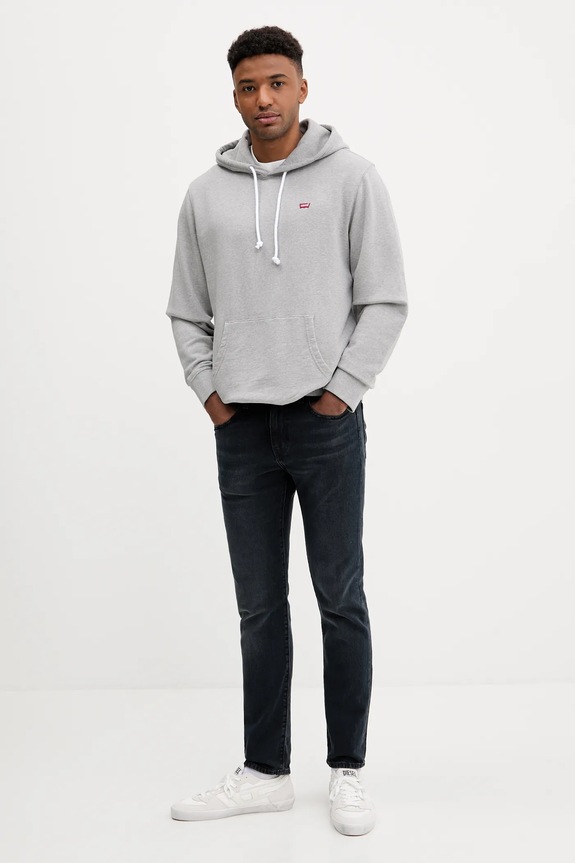 Levi's hanorac de bumbac 34581 gri AA00