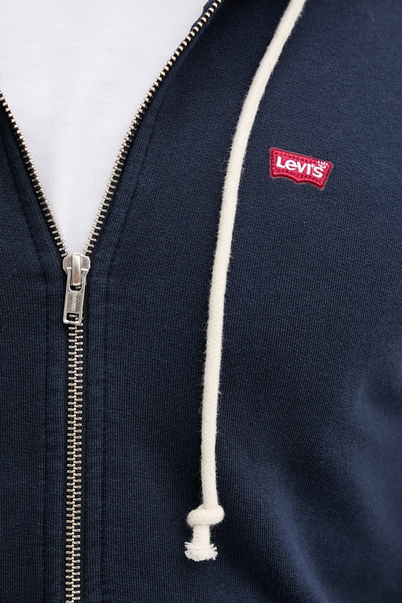 Levi's bluza bawełniana 34584 granatowy