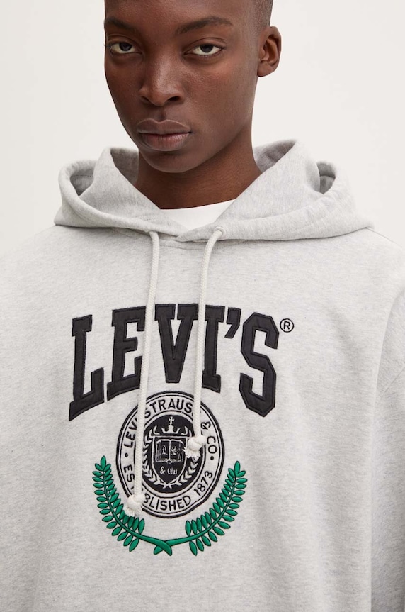 Levi's bluza bawełniana szary 38479