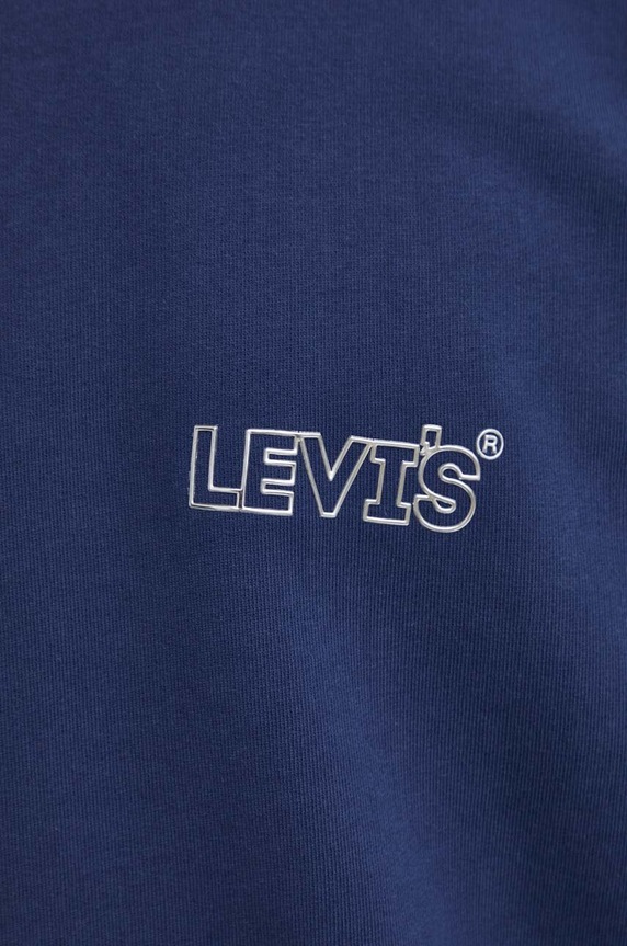Levi's pamut melegítőfelső 38712 sötétkék