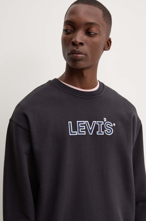 Bavlněná mikina Levi's černá 38712