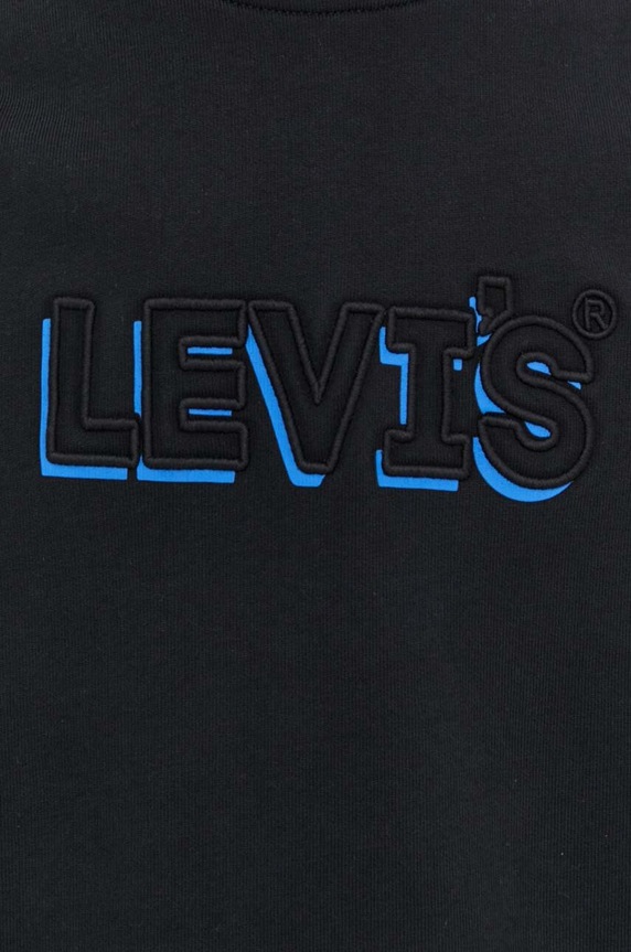 Levi's pamut melegítőfelső 38712 fekete