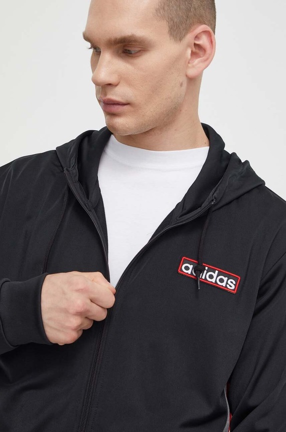 adidas Originals felső Adibreak Full-Zip Hoodie fekete IM8209