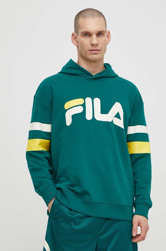 Fila bluza Luohe print verde FAM0675