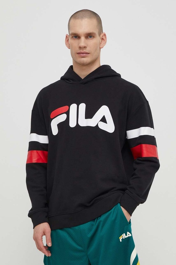 Fila bluza Luohe print negru FAM0675