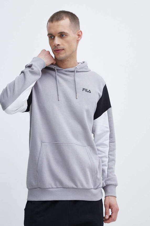 Суичър Fila Truden с качулка сив FAM0622