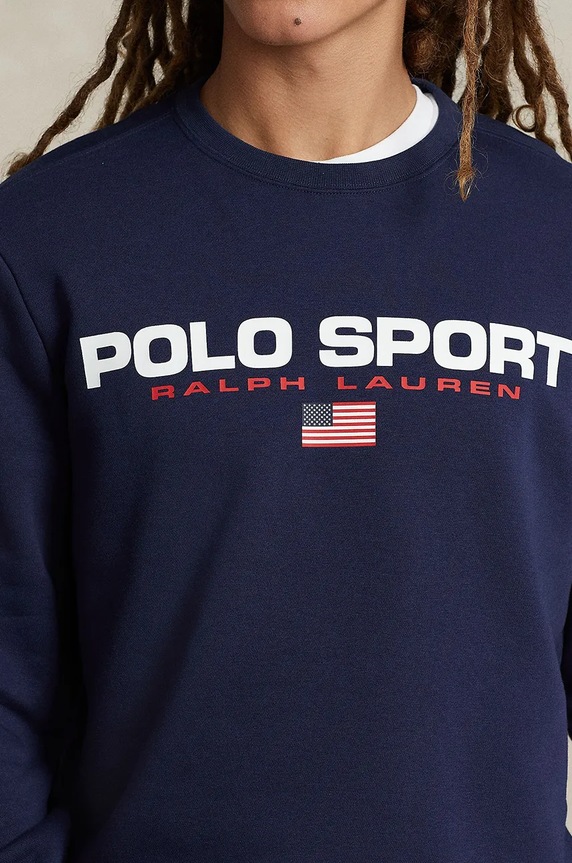 Oblečenie Mikina Polo Ralph Lauren 710835770 tmavomodrá