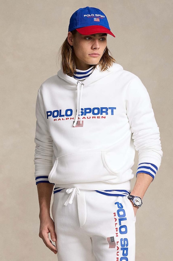 Polo Ralph Lauren bluza z kapturem biały 710938447