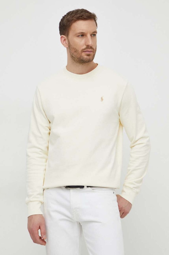 Bavlnená mikina Polo Ralph Lauren bavlna béžová 710916689