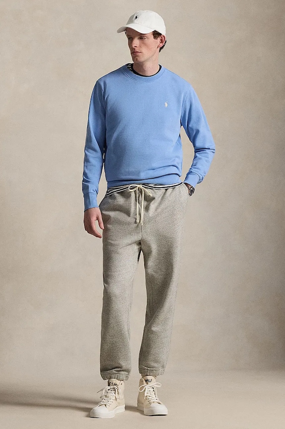 Îmbrăcăminte Polo Ralph Lauren hanorac de bumbac 710916689 albastru