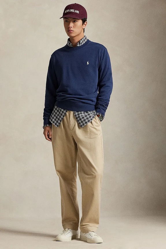 Ρούχα Βαμβακερή μπλούζα Polo Ralph Lauren 710916689 σκούρο μπλε