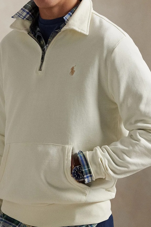 Polo Ralph Lauren bluza bawełniana beżowy 710934601
