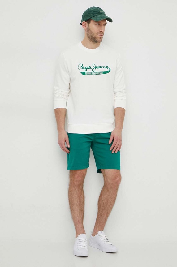Pepe Jeans bluza bawełniana ROI PM582670 biały SS24