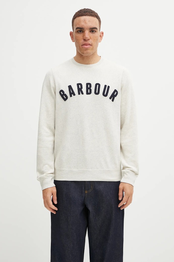 Barbour felpa melange beige MOL0101