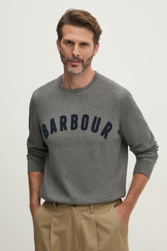Barbour bluza aplikacja szary MOL0101