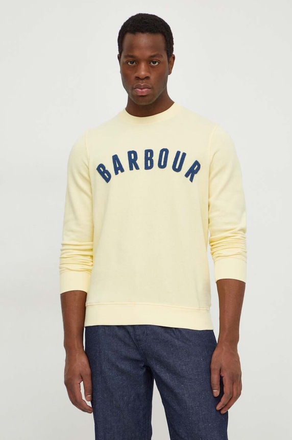 Barbour bluza aplikacja żółty MOL0101