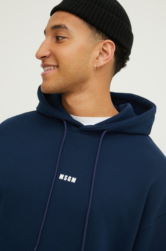 MSGM bluza bawełniana granatowy 3640MM509.247000