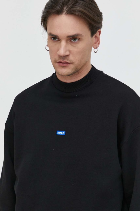 HUGO Blue bluza bawełniana Nedro czarny 50522359