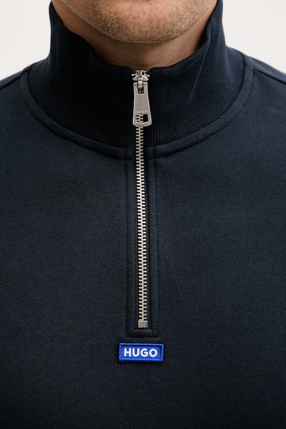 HUGO Blue hanorac de bărbați din bumbac Neeler 50522367 bleumarin
