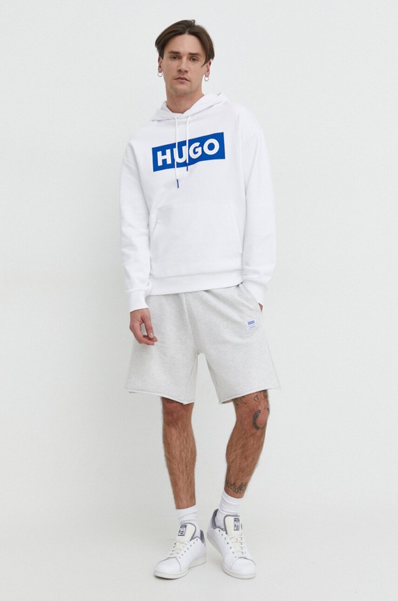 Mikina Hugo Blue Nalves 50522370 biela SS26