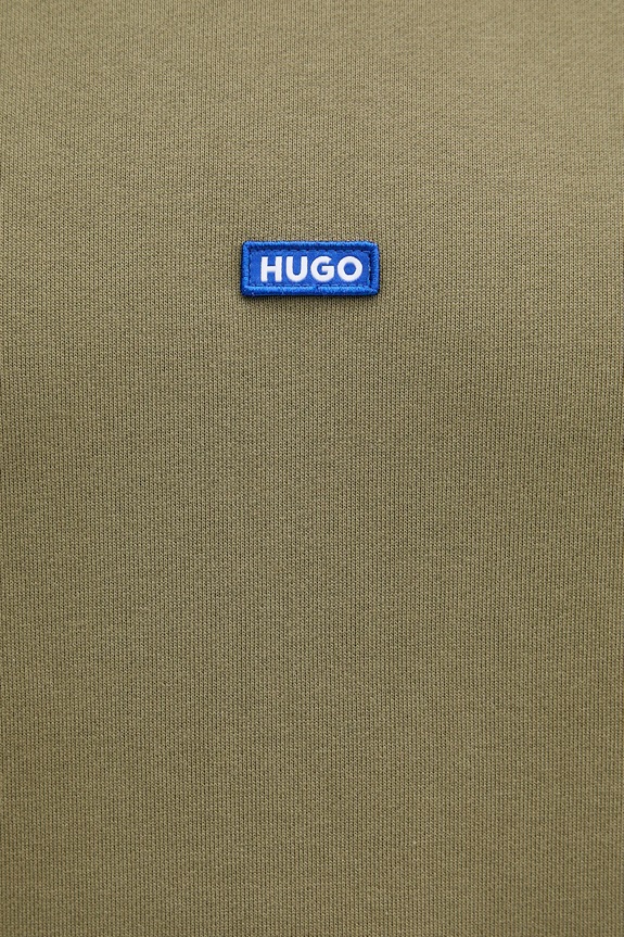 Bavlnená mikina Hugo Blue Nalonso zelená 50522374