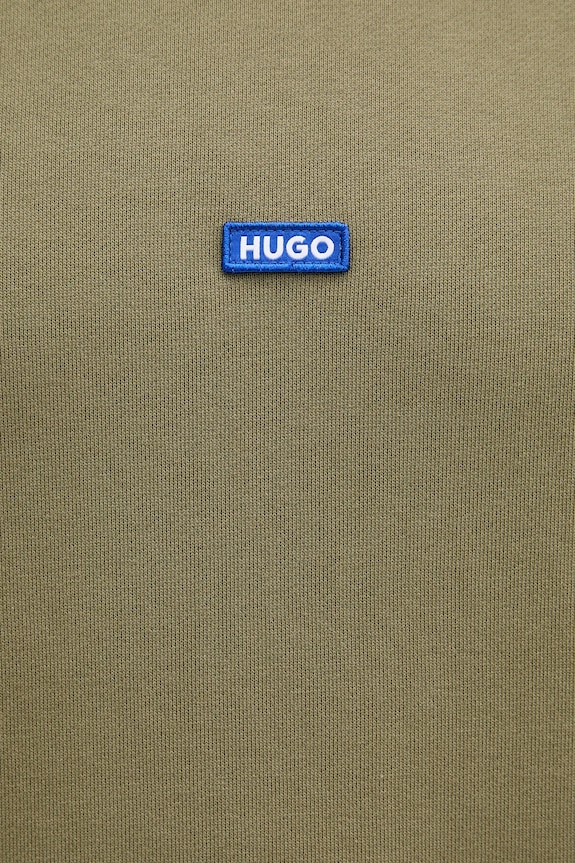 Bavlnená mikina Hugo Blue Nalonso zelená 50522374