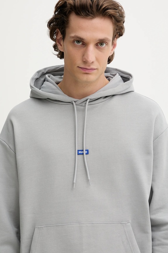 HUGO Blue hanorac de bumbac Nalonso gri 50522374