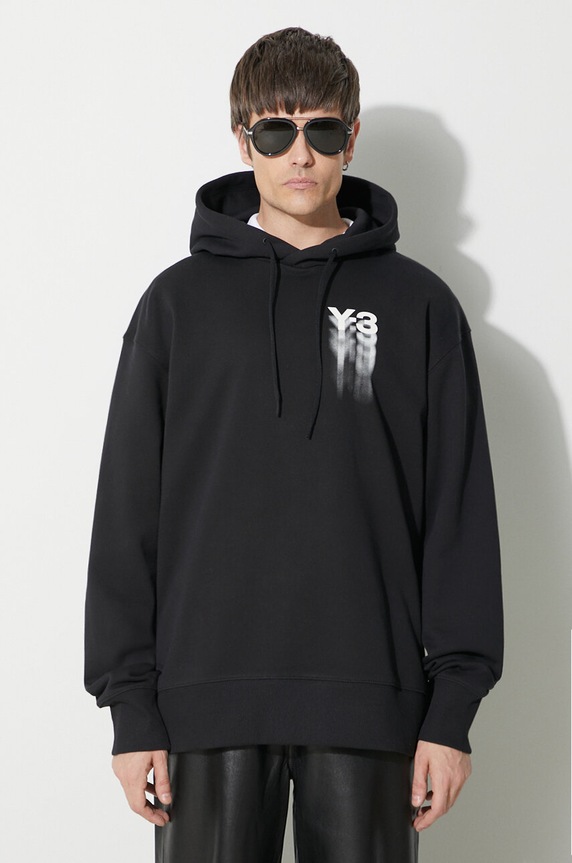 Y-3 cotton sweatshirt Graphic Hoodie cotton black IZ3169