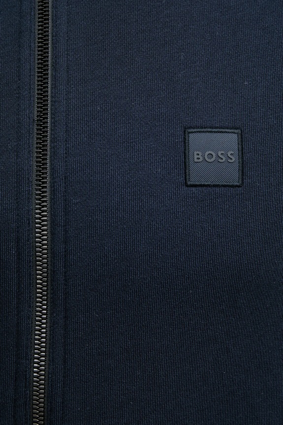 BOSS Orange bluza rozpinana męska bawełniana Zestart granatowy 50511709