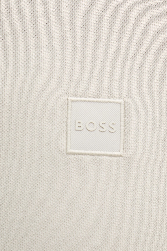 BOSS Orange bluza rozpinana męska bawełniana Zestart beżowy 50511709