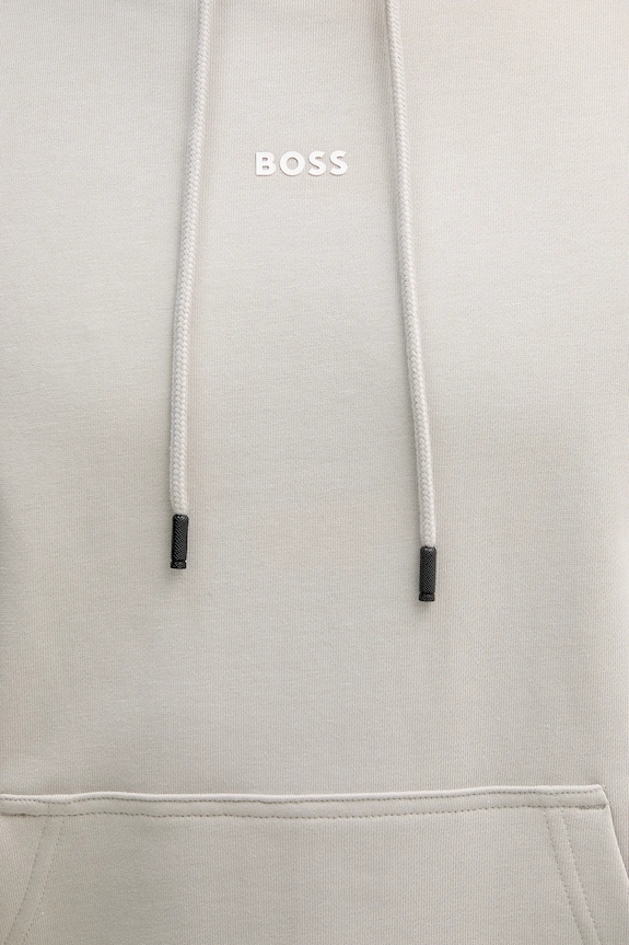 Хлопковая кофта BOSS Orange 50514530 бежевый