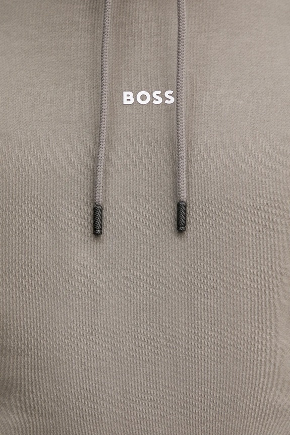 BOSS Orange felpa in cotone WeSmallhood 50514530 marrone