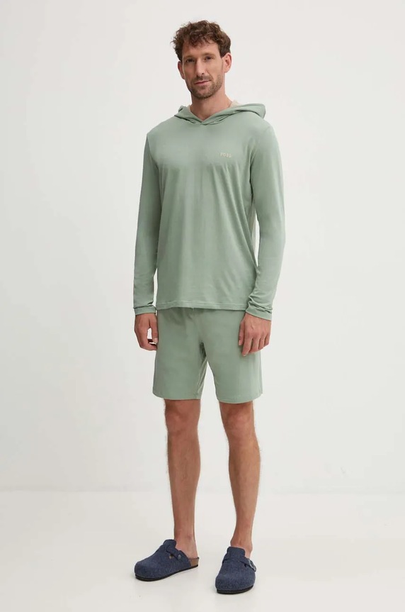BOSS longsleeve lounge Mix&Match LS-Shirt H 50515306 verde SS26