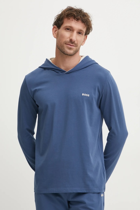 BOSS longsleeve lounge Mix&Match LS-Shirt H niebieski 50515306