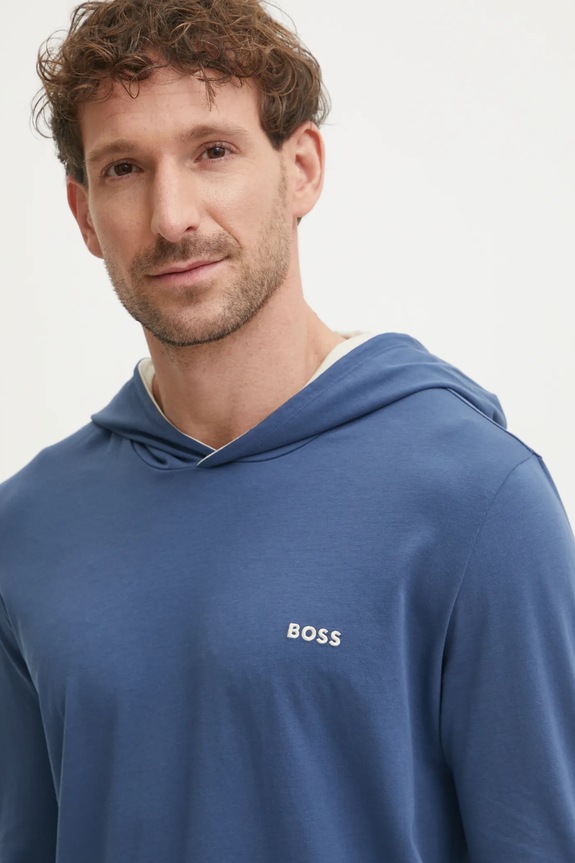 BOSS longsleeve lounge Mix&Match LS-Shirt H niebieski 50515306