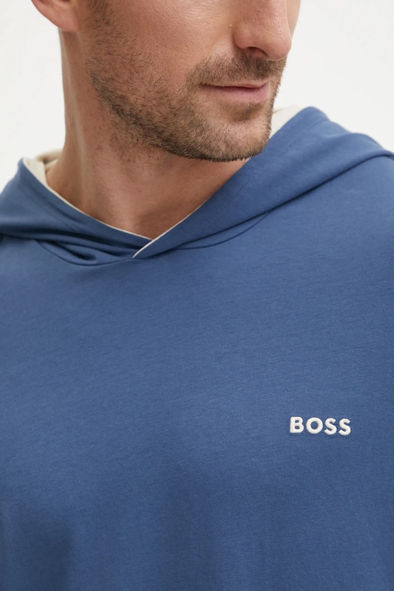 BOSS longsleeve lounge Mix&Match LS-Shirt H 50515306 niebieski