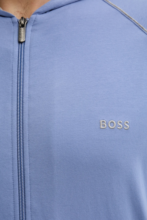 BOSS bluză lounge Mix&Match Jacket H 50515313 albastru