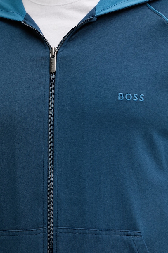 Mikina s kapucňou BOSS Mix&Match Jacket H 50515313 modrá